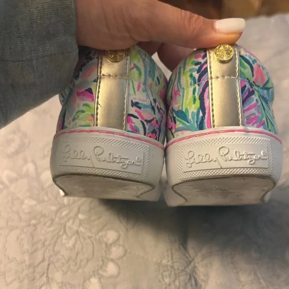 Lilly Pulitzer Julie Sneaker Multi Canvas Size 6.5 Women - Picture 8 of 8